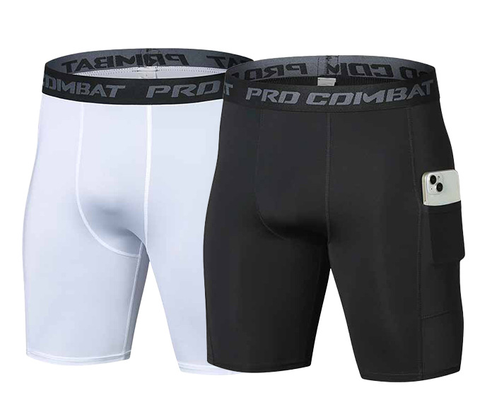 Compression Shorts Athletes - 남성용 포켓이 있는 짐 반바지, 남성용