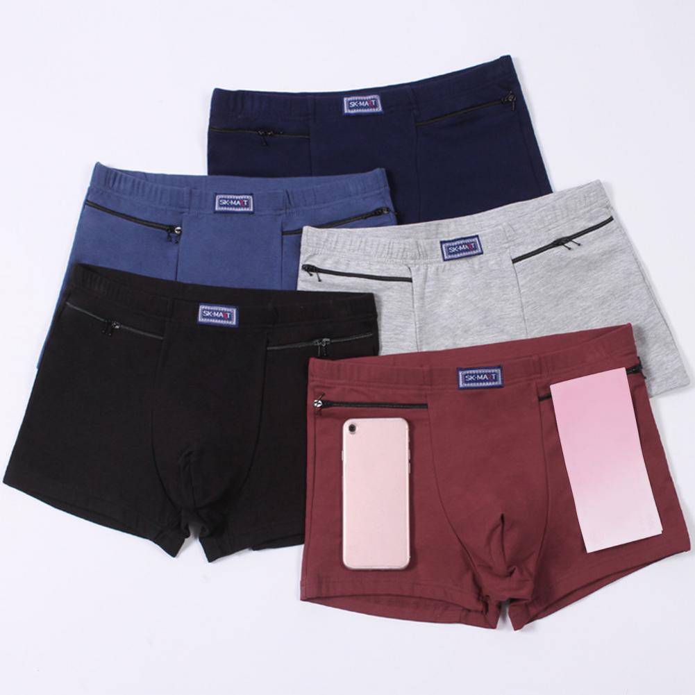 남성용 주머니 속옷 도난 방지 팬티 복서 팬티 원활한  - Boxer Brief Pack Cotton 리뷰 및 가격