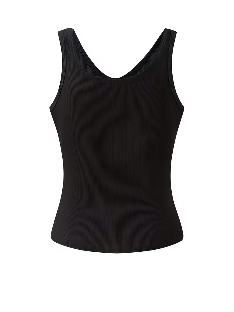 여성용 V넥 골지 슬리브리스 탱크탑 하이 엘라스틱 슬림 - Tank Top Ribbed 리뷰 및 가격
