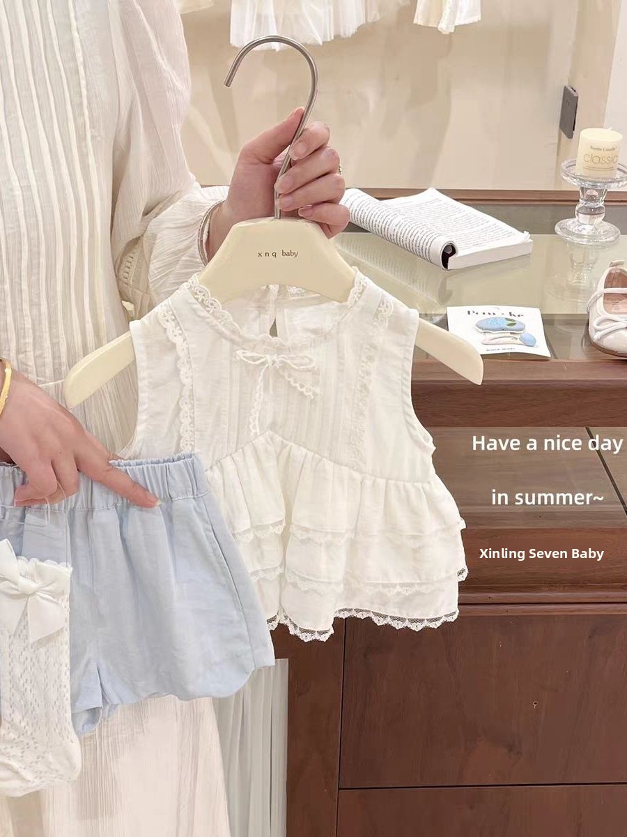 여아 여름 의상 2026 라운드넥 민소매 러플 돌 셔츠 - Sleeveless Undershirt 리뷰 및 가격