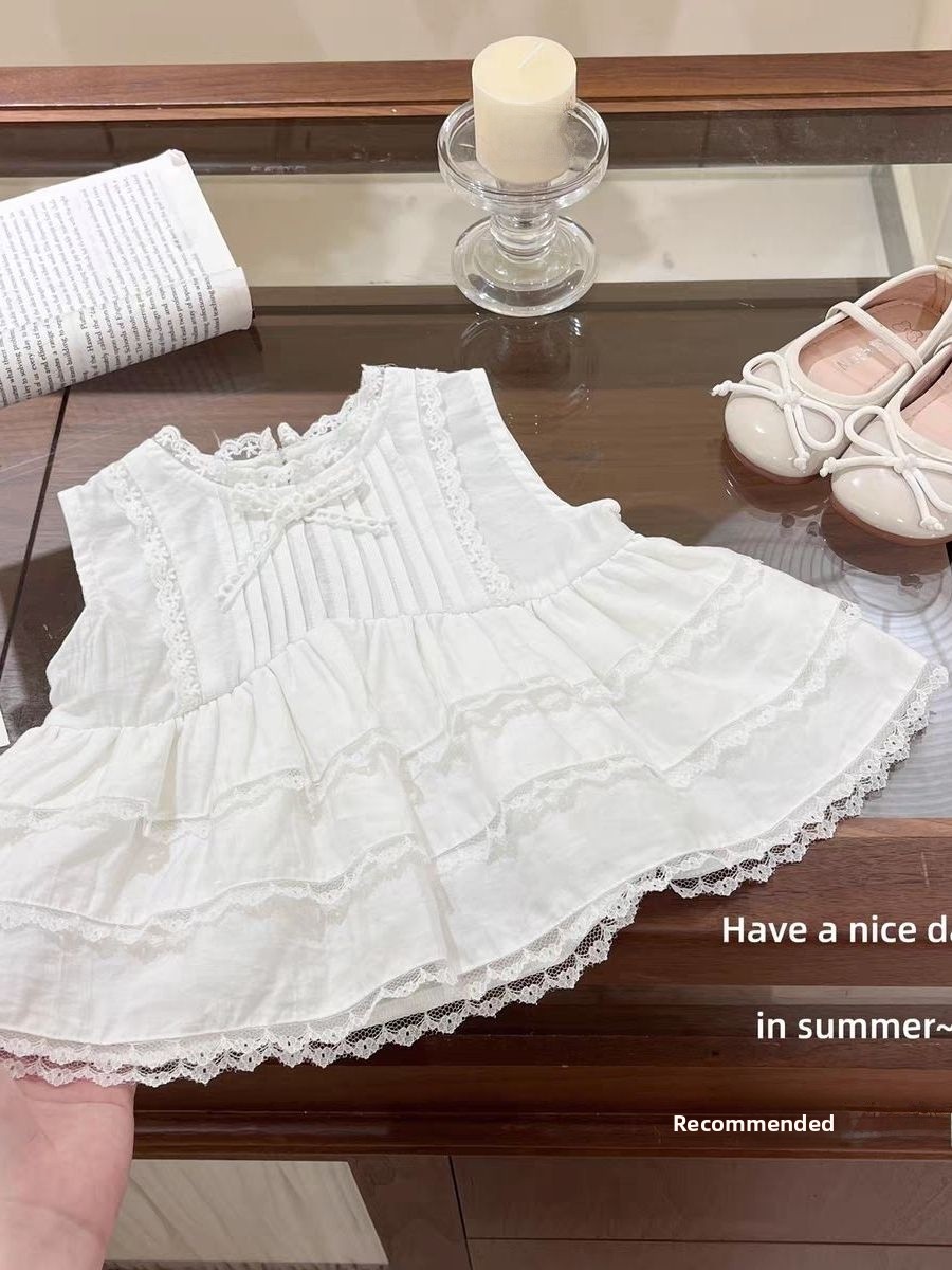여아 여름 의상 2026 라운드넥 민소매 러플 돌 셔츠 - Sleeveless Undershirt 리뷰 및 가격