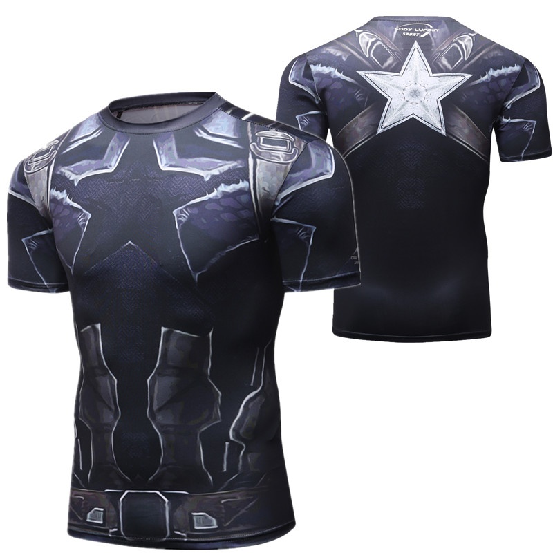 테마 스포츠 타이트핏 반팔 티셔츠 라운드넥 슬림핏 통기 - T Shirt Tight Fit 리뷰 및 가격